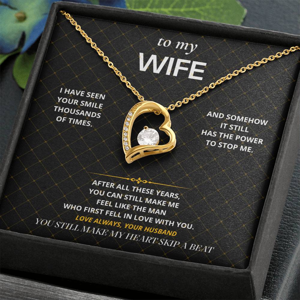 S43 - My Heart Still Skips A Beat – Forever Love Necklace From Husband