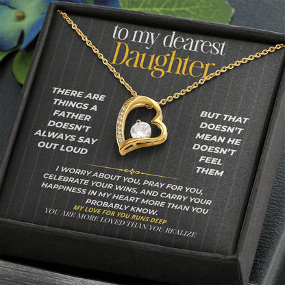 S264 - You Are More Loved Than You Realize – Forever Love Necklace From Dad