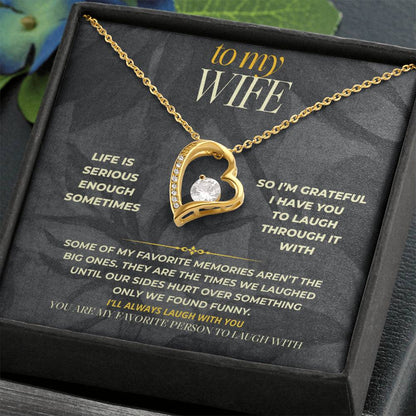 S154 - You’re The One I Want To Laugh With – Forever Love Necklace From Husband