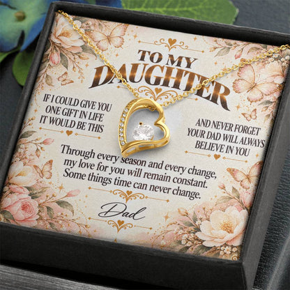 C428 - Dad’s Love Is A Promise That Time Distance And Change Can Never Break - Forever Love Necklace