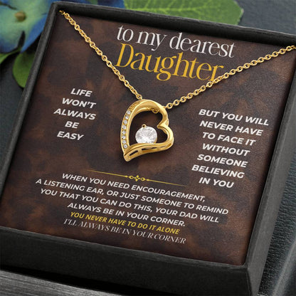 S252 - I’ll Always Be In Your Corner – Forever Love Necklace From Dad
