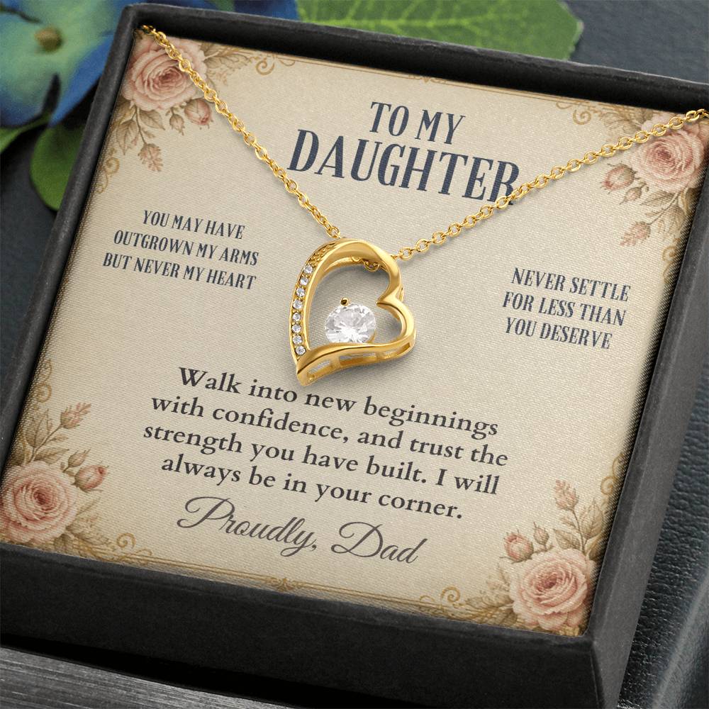 C54 - You Will Forever Be My Little Girl And One Of The Greatest Blessings Of My Life - Forever Love Necklace