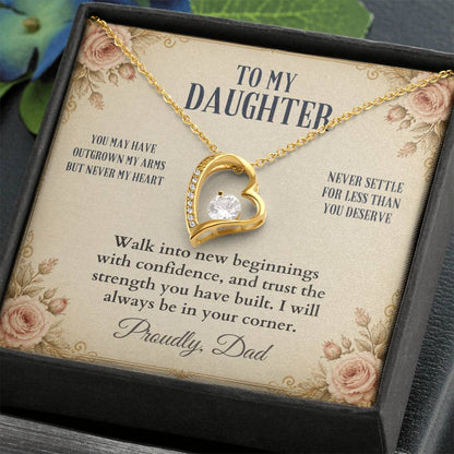 C54 - You Will Forever Be My Little Girl And One Of The Greatest Blessings Of My Life - Forever Love Necklace