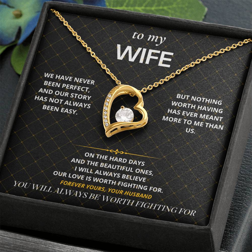 S38 - Always Worth Fighting For – Forever Love Necklace From Husband