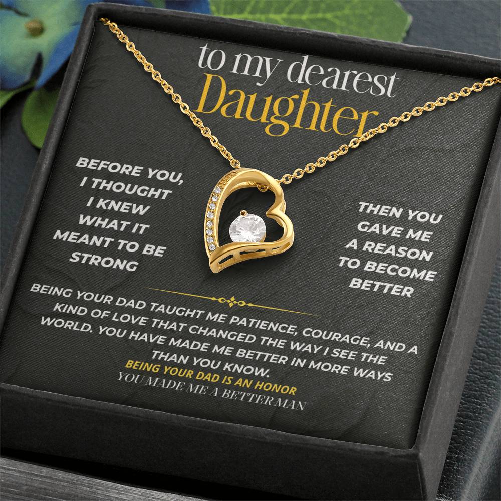 S209 - You Made Me A Better Man – Forever Love Necklace From Dad
