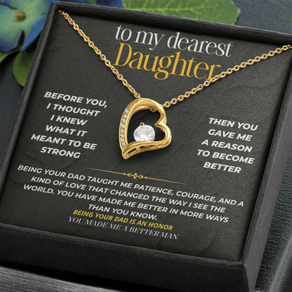 S209 - You Made Me A Better Man – Forever Love Necklace From Dad
