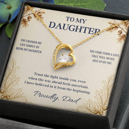 C70 - You Made Me A Better Man Simply By Giving Me The Honor Of Being Your Dad - Forever Love Necklace