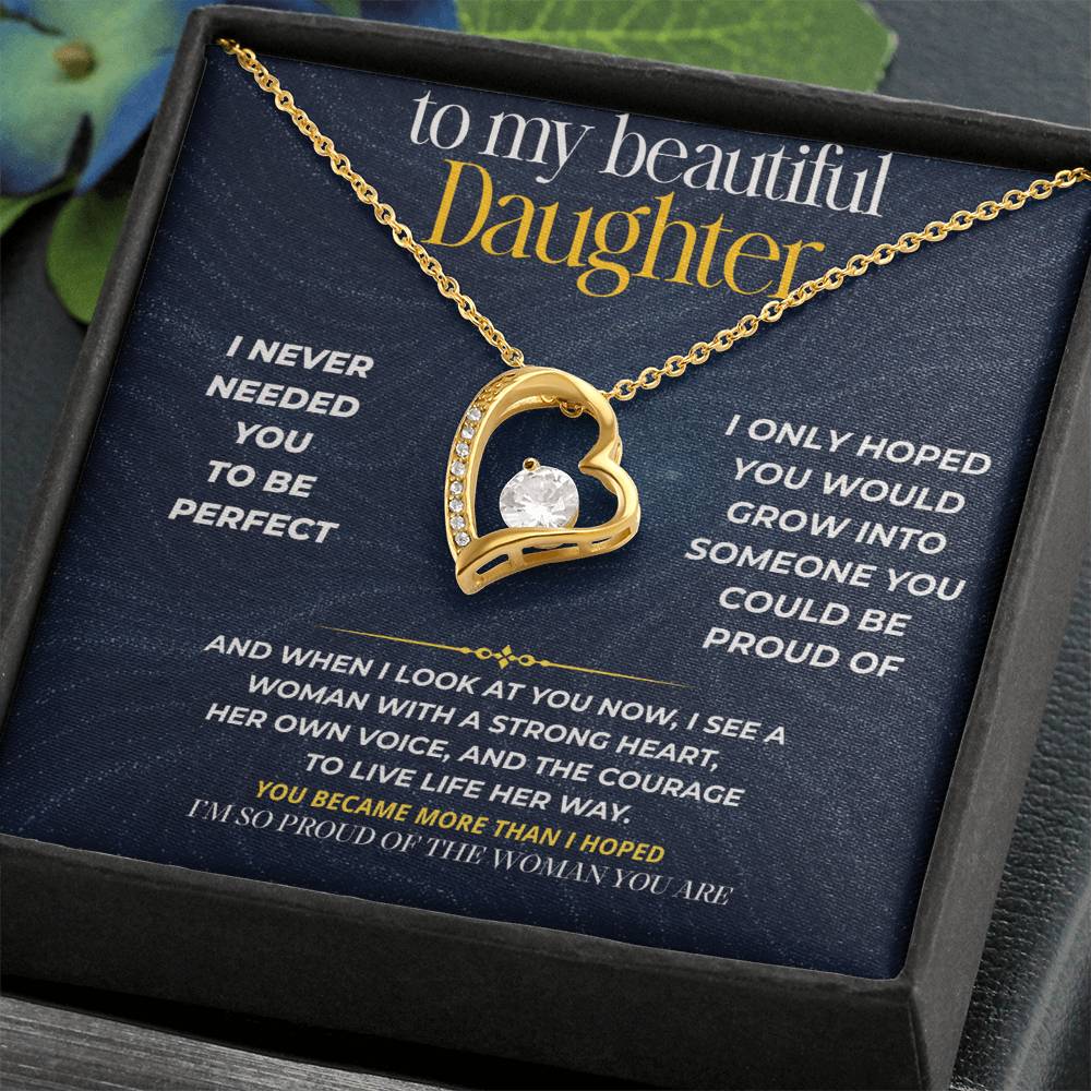 S276 - You Are The Woman I Always Hoped You’d Become – Forever Love Necklace From Dad