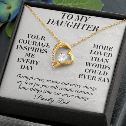 C198 - Your Story Is Only Beginning And I Will Always Be Proud To Watch You Write Every Chapter - Forever Love Necklace