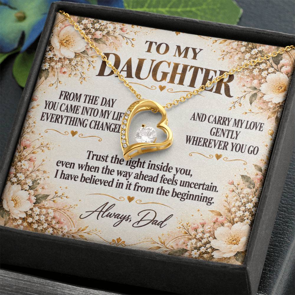 C290 - If You Ever Forget How Special You Are Remember Dad Has Never Forgotten For A Single Day - Forever Love Necklace