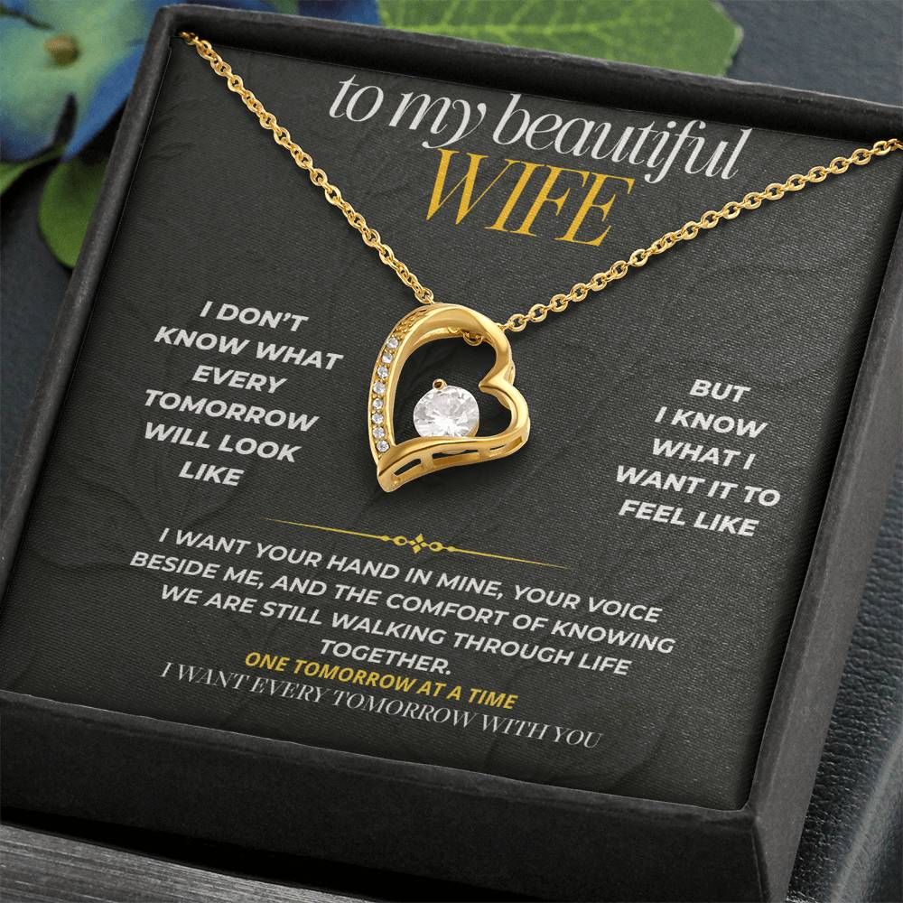 S197 - I Want Your Hand In Mine For Every Tomorrow – Forever Love Necklace From Husband