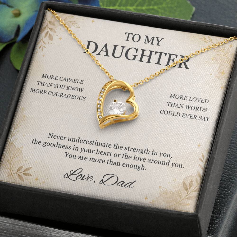 C17 - You Are More Capable More Courageous And More Loved Than You Could Ever Imagine - Forever Love Necklace