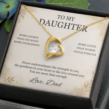 C17 - You Are More Capable More Courageous And More Loved Than You Could Ever Imagine - Forever Love Necklace