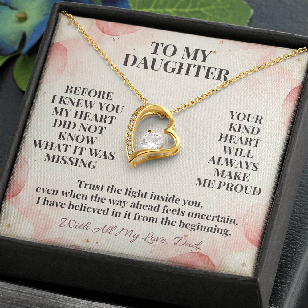 C125 - You Are A Dream I Never Knew My Heart Was Waiting To Love So Deeply - Forever Love Necklace