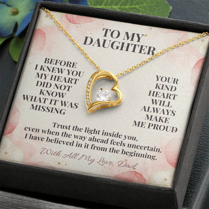 C125 - You Are A Dream I Never Knew My Heart Was Waiting To Love So Deeply - Forever Love Necklace