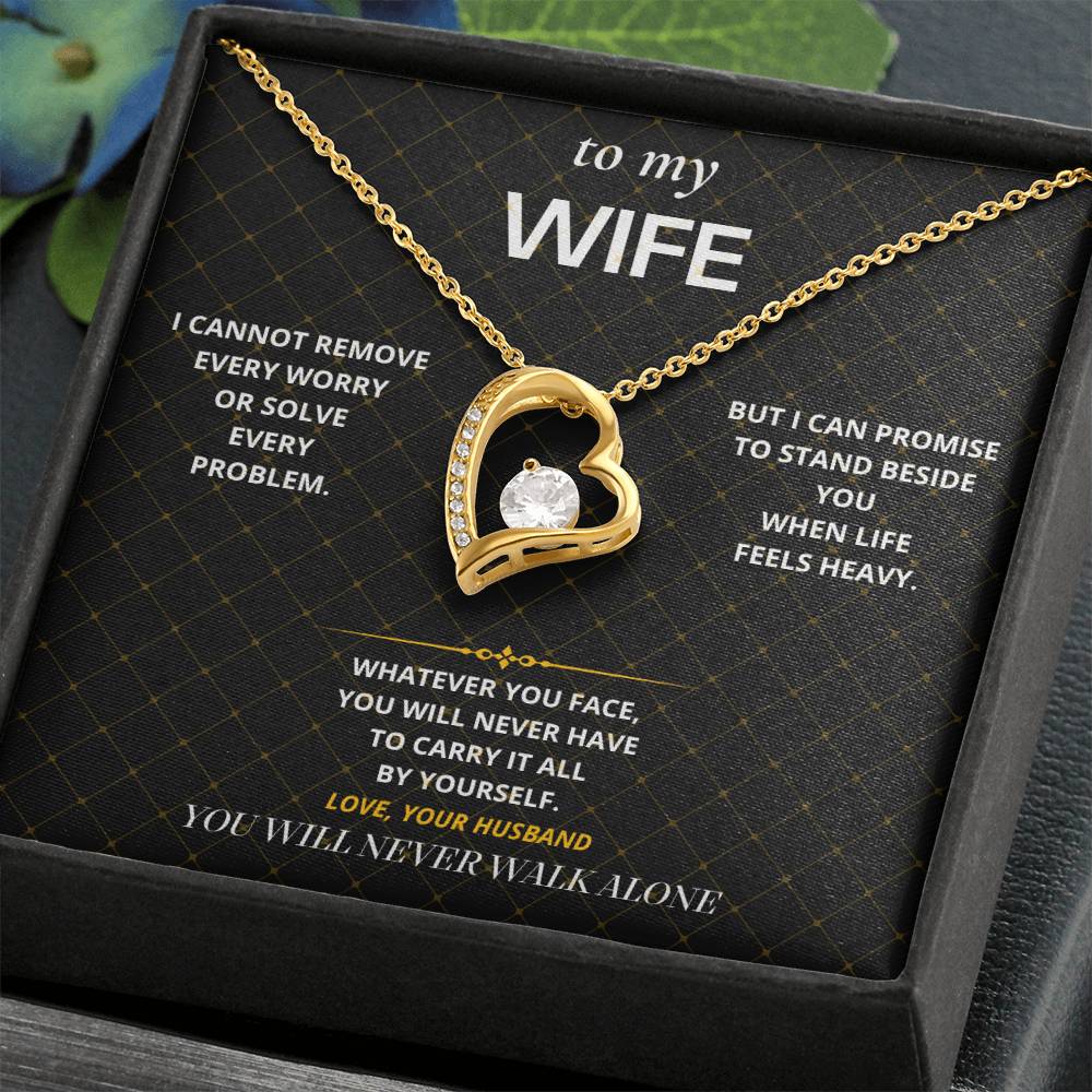 S39 - You Never Walk Alone – Forever Love Necklace From Husband