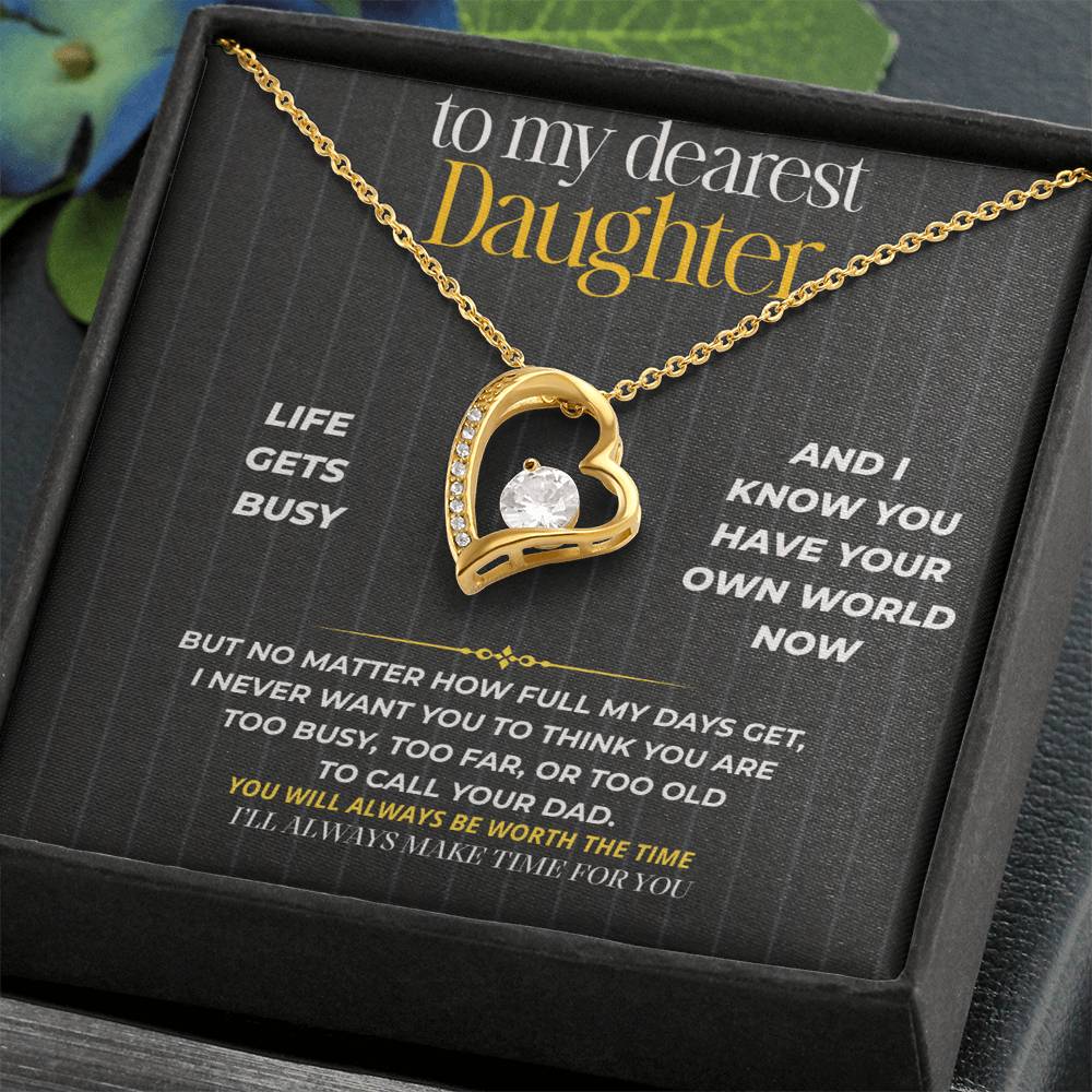 S263 - I’ll Always Make Time For You – Forever Love Necklace From Dad