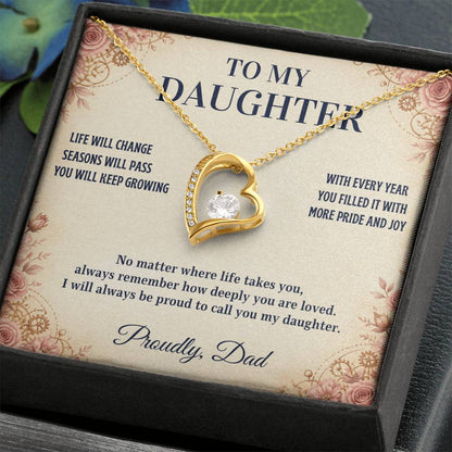 C86 - Every Step You Take Into Your Future Carries A Lifetime Of My Love Behind You - Forever Love Necklace