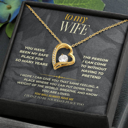 S156 - I Want To Be Your Safe Place Too – Forever Love Necklace From Husband
