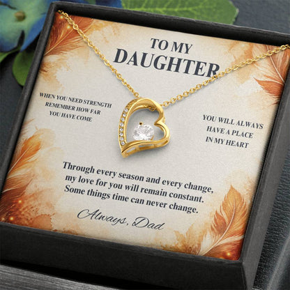 C58 - When You Need Strength Remember You Come From A Love That Never Gives Up On You - Forever Love Necklace