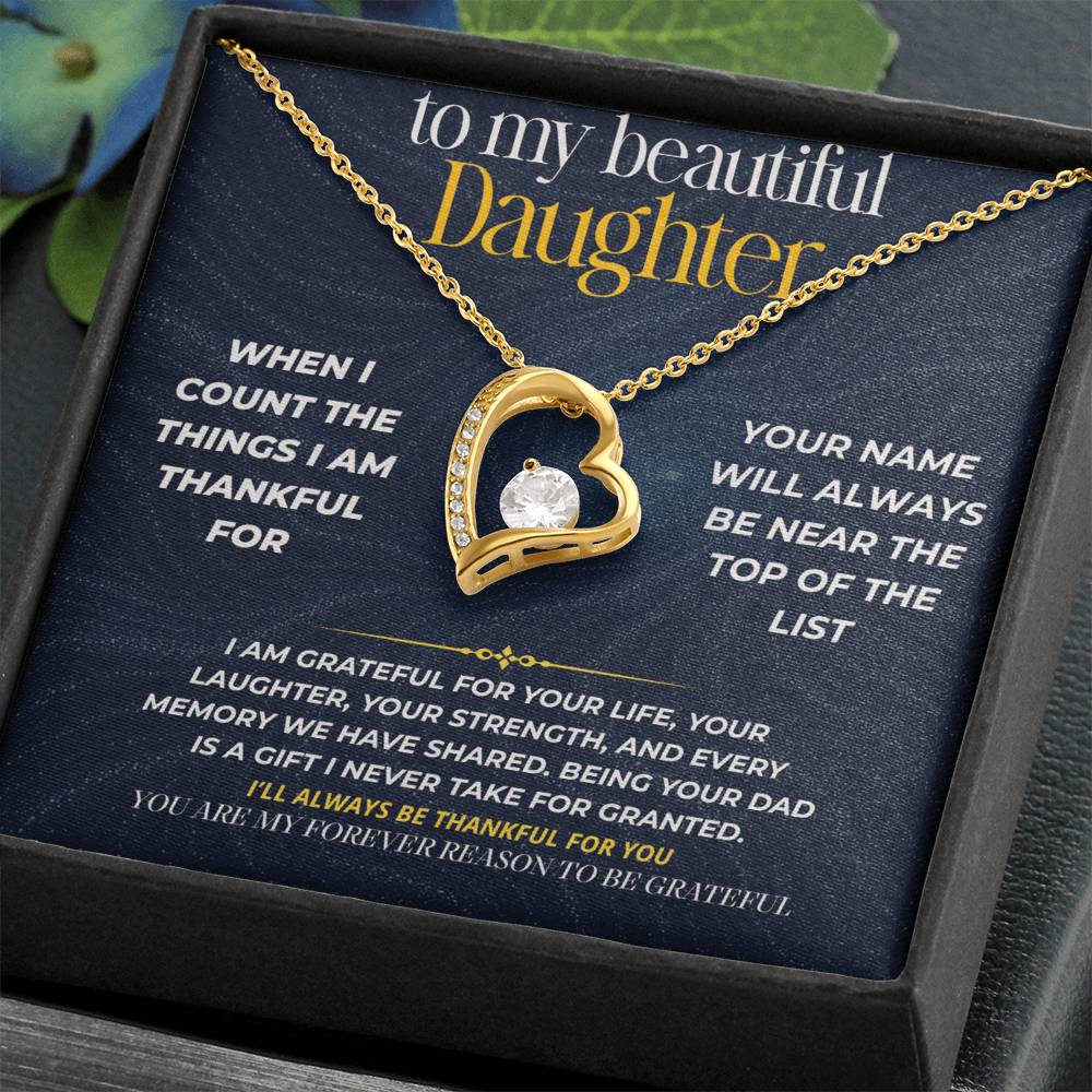 S278 - You Are My Forever Reason To Be Grateful – Forever Love Necklace From Dad