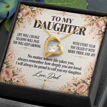 C211 - Life May Change Around You But My Love For You Will Always Remain Constant - Forever Love Necklace