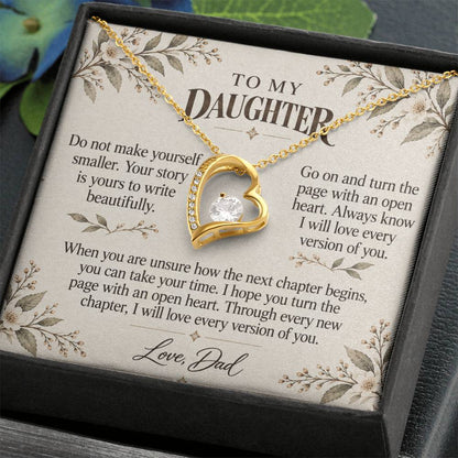 C517 - The Bedtime Stories We Shared And A Promise To Carry Into New Chapters - Forever Love Necklace