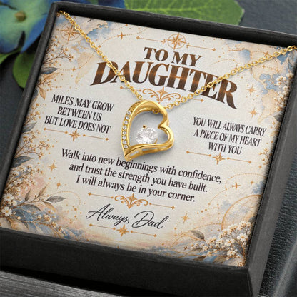 C394 - The Love Between A Father And Daughter Becomes A Legacy That Lives Beyond Every Season - Forever Love Necklace