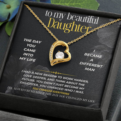 S283 - I’ll Always Remember The Day You Changed My Life – Forever Love Necklace From Dad