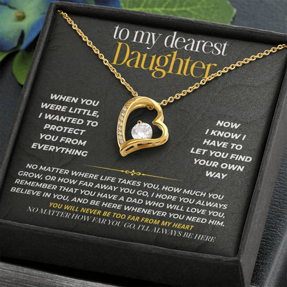 S200 - No Matter How Far Life Takes You – Forever Love Necklace From Dad
