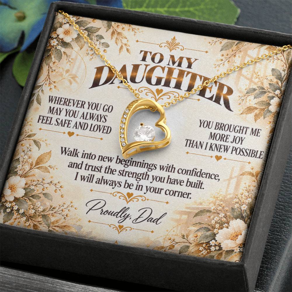 C414 - My Love Will Be Your Quiet Home Wherever Your Journey Takes You - Forever Love Necklace