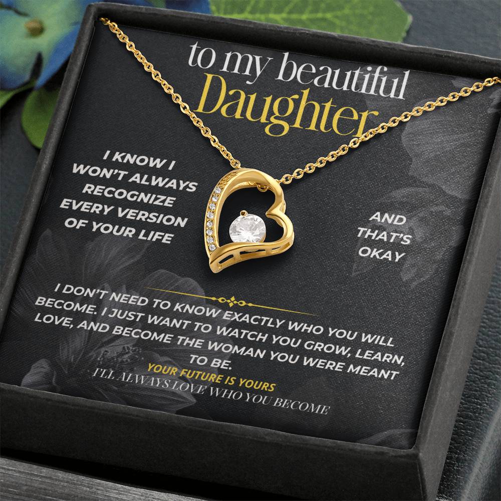 S295 - I’ll Always Love The Woman You Become – Forever Love Necklace From Dad