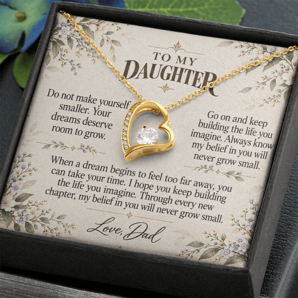 C512 - The Girl With Big Dreams And A Promise To Carry Into New Chapters - Forever Love Necklace