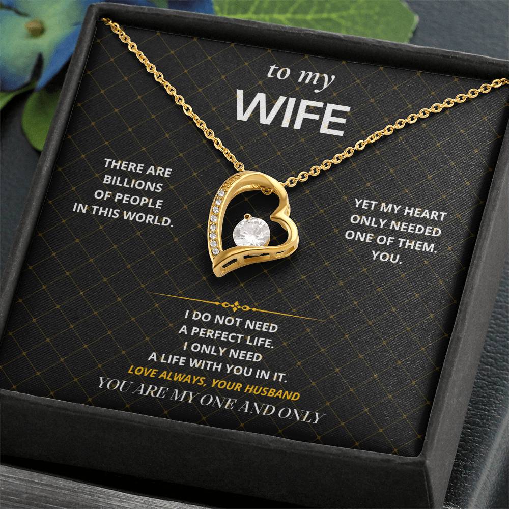 S28 - My One And Only – Forever Love Necklace From Husband
