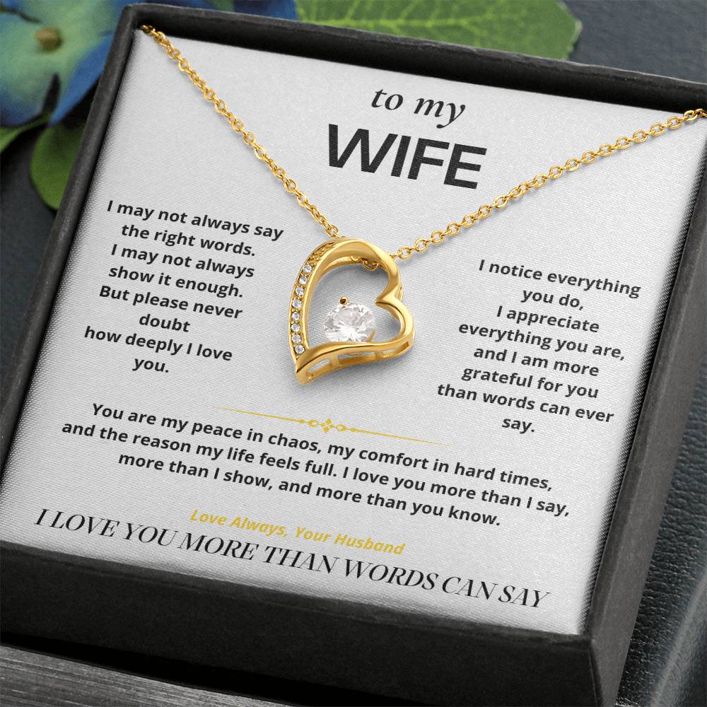 S6 - Things I Don't Say Enough – Forever Love Necklace From Husband