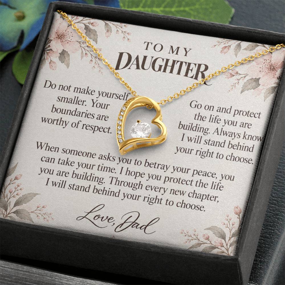 C662 - Permission To Say No And A Promise To Carry Into New Chapters - Forever Love Necklace