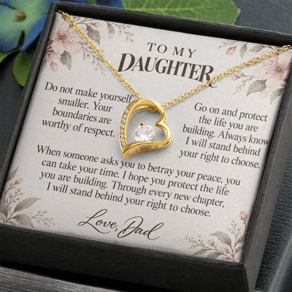 C662 - Permission To Say No And A Promise To Carry Into New Chapters - Forever Love Necklace