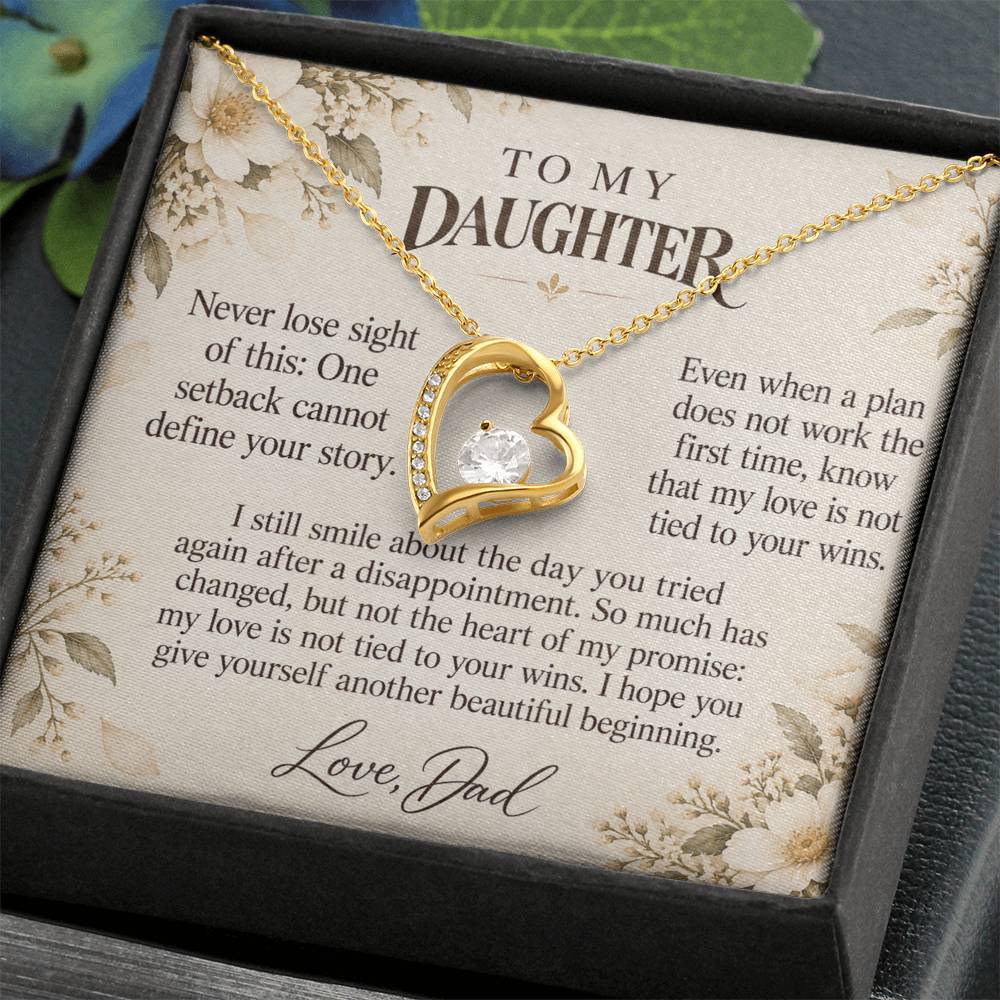 C614 - A Second Chance To Bloom And A Memory That Time Cannot Take Away - Forever Love Necklace