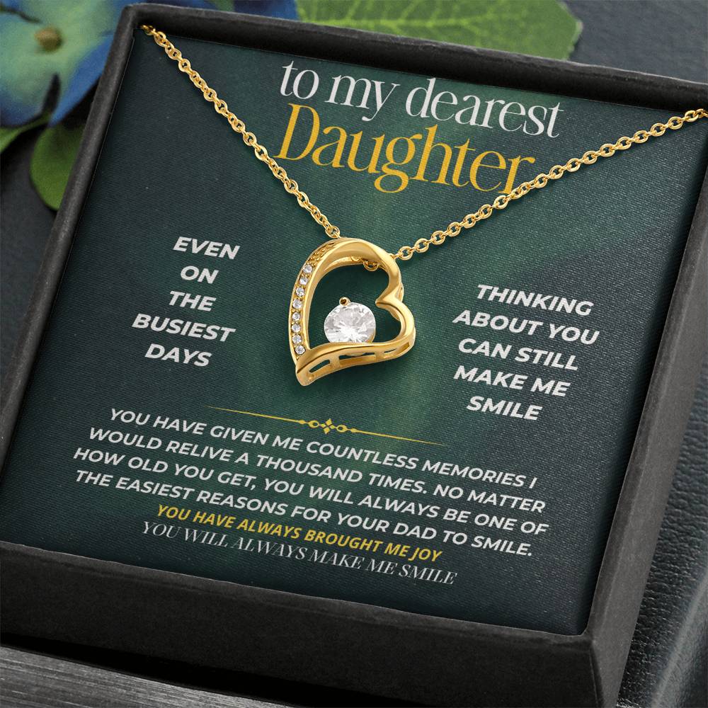 S245 - You Are My Forever Reason To Smile – Forever Love Necklace From Dad