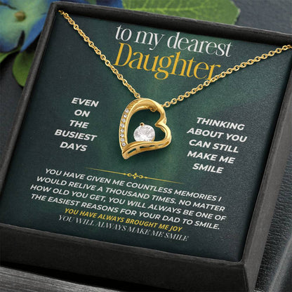 S245 - You Are My Forever Reason To Smile – Forever Love Necklace From Dad
