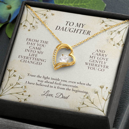C115 - Never Doubt How Much Joy You Brought Into My Life From The Day You Arrived - Forever Love Necklace