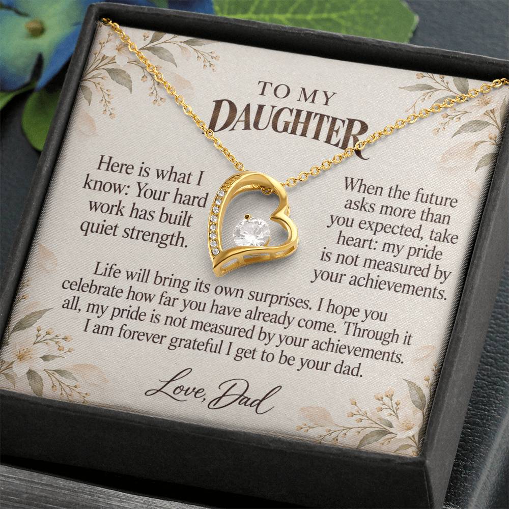C535 - Your Graduation Day And The Words I Hope You Always Remember - Forever Love Necklace