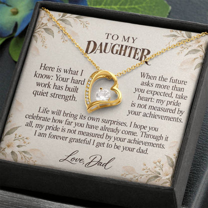 C535 - Your Graduation Day And The Words I Hope You Always Remember - Forever Love Necklace