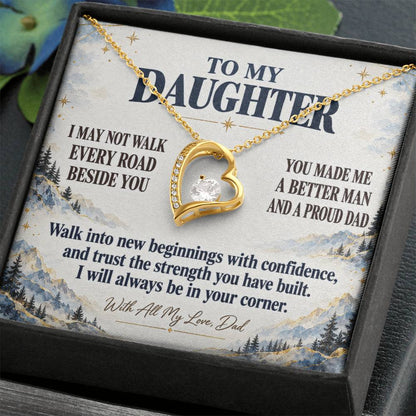 C349 - The Greatest Gift Life Gave Me Was The Chance To Love You As Your Dad - Forever Love Necklace
