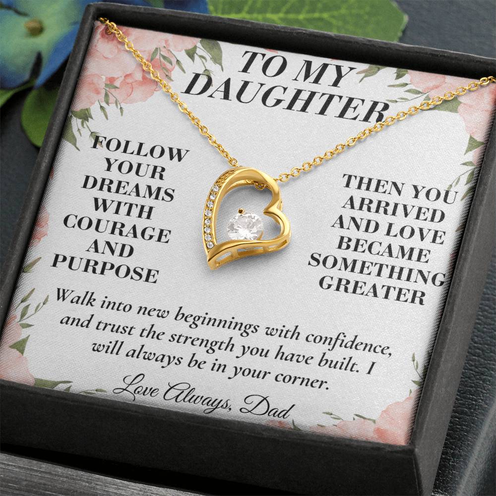 C184 - When You Feel Lost Remember The Love That Raised You Will Always Help Guide You Home - Forever Love Necklace
