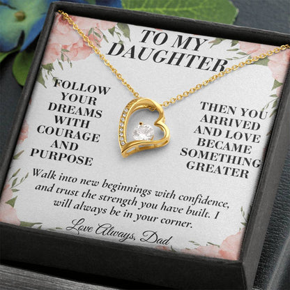 C184 - When You Feel Lost Remember The Love That Raised You Will Always Help Guide You Home - Forever Love Necklace
