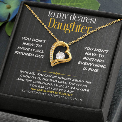 S266 - You Never Have To Pretend With Me – Forever Love Necklace From Dad
