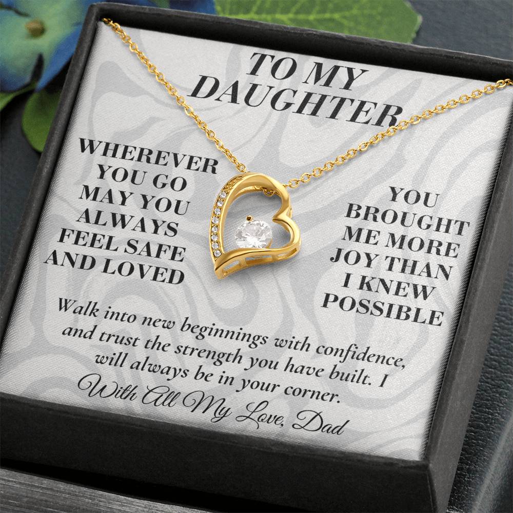 C189 - May You Always Choose The Life That Makes Your Heart Feel Free Brave And Fully Alive - Forever Love Necklace