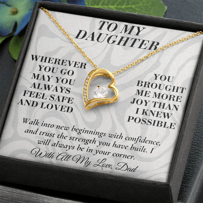 C189 - May You Always Choose The Life That Makes Your Heart Feel Free Brave And Fully Alive - Forever Love Necklace