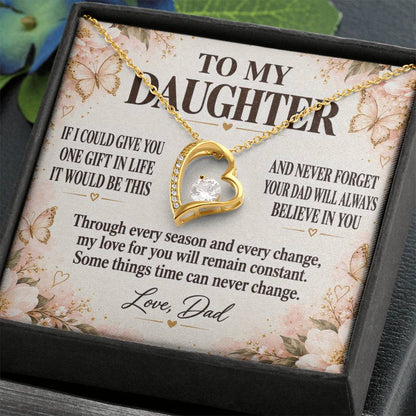 C203 - If I Could Give You One Gift It Would Be To See Yourself Through My Eyes - Forever Love Necklace